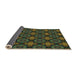 Thickness of Patterned Mid Gray Novelty Rug, pat1760