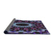 Thickness of Patterned Lavender Purple Modern Rug, pat1763