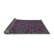 Thickness of Patterned Dark Purple Novelty Rug, pat1768