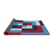 Thickness of Patterned Denim Blue Novelty Rug, pat1798