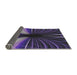 Thickness of Patterned Lavender Purple Novelty Rug, pat1807