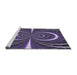 Serging Thickness of Machine Washable Transitional Lavender Purple Rug, wshpat1808