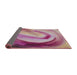 Thickness of Patterned Daisy Pink Modern Rug, pat182