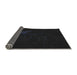 Thickness of Patterned Light Black Novelty Rug, pat1833