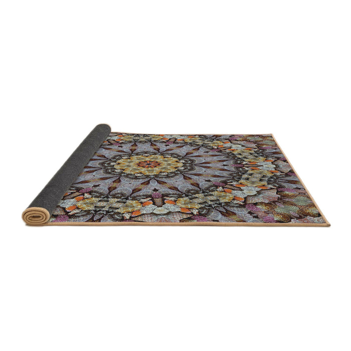 Thickness of Patterned Bakers Brown Novelty Rug, pat185