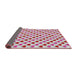 Thickness of Patterned Pink Novelty Rug, pat1850