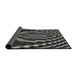 Thickness of Patterned Mid Gray Novelty Rug, pat187