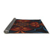 Thickness of Patterned Chocolate Brown Novelty Rug, pat189