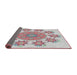 Thickness of Patterned Tulip Pink Novelty Rug, pat1901