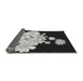 Thickness of Patterned Dark Gray Novelty Rug, pat1952