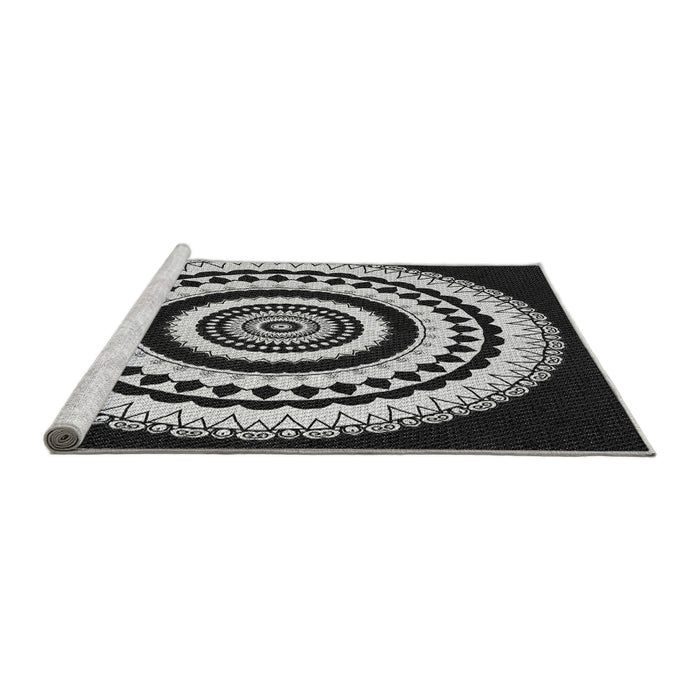 Serging Thickness of Machine Washable Transitional Black Rug, wshpat1957