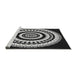 Serging Thickness of Machine Washable Transitional Black Rug, wshpat1957