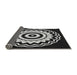 Thickness of Patterned Dark Gray Novelty Rug, pat1960