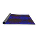 Thickness of Patterned Purple Novelty Rug, pat200