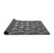 Thickness of Patterned Dark Gray Novelty Rug, pat2008