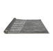 Thickness of Patterned Gray Novelty Rug, pat2016