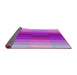 Thickness of Patterned Violet Purple Novelty Rug, pat2030