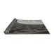 Thickness of Patterned Charcoal Black Novelty Rug, pat2044