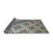 Thickness of Patterned Gray Novelty Rug, pat2053