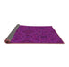 Thickness of Patterned Violet Red Pink Modern Rug, pat2058