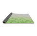 Thickness of Patterned Green Novelty Rug, pat2074