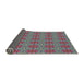 Thickness of Patterned Dark Gray Novelty Rug, pat2081