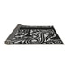 Thickness of Patterned Dark Gray Novelty Rug, pat209