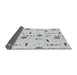 Thickness of Patterned Water Blue Novelty Rug, pat2102