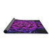 Thickness of Patterned Bright Purple Modern Rug, pat2104