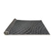 Thickness of Patterned Charcoal Black Novelty Rug, pat2106