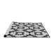 Serging Thickness of Machine Washable Transitional Light Black Rug, wshpat212