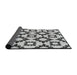 Thickness of Patterned Light Black Novelty Rug, pat212