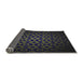 Thickness of Patterned Blue Novelty Rug, pat213