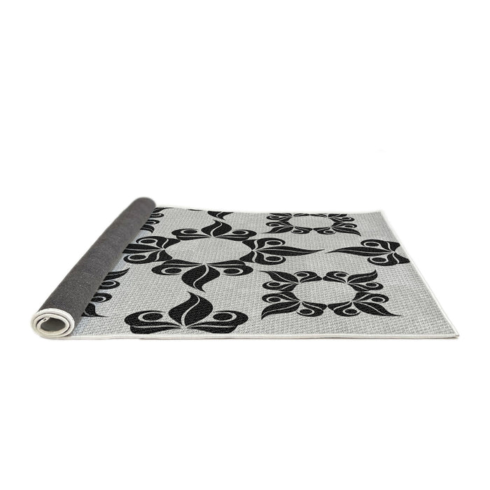 Thickness of Patterned Off-White Novelty Rug, pat216