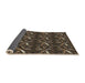 Thickness of Patterned Dark Almond Brown Novelty Rug, pat2161