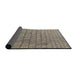 Thickness of Patterned Tan Brown Novelty Rug, pat2175