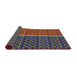 Thickness of Patterned Copper Green Novelty Rug, pat218