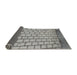 Thickness of Patterned Carbon Gray Novelty Rug, pat2188