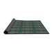 Thickness of Patterned Mint Green Novelty Rug, pat220