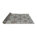 Thickness of Patterned Gray Novelty Rug, pat2200