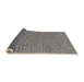 Thickness of Patterned Gray Novelty Rug, pat2202