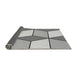 Thickness of Patterned Gray Novelty Rug, pat2206