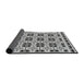 Thickness of Patterned Light Black Novelty Rug, pat2213