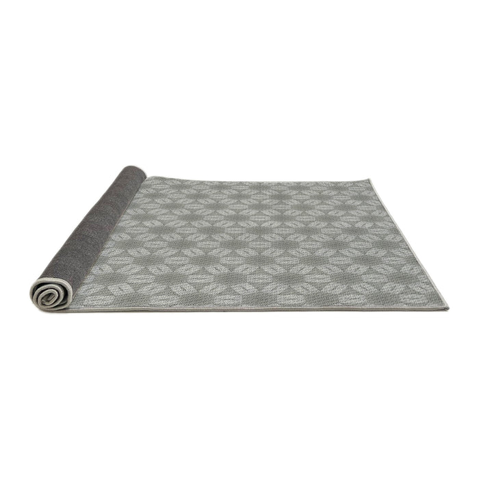 Thickness of Patterned Gray Novelty Rug, pat2235