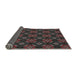 Thickness of Patterned Gray Novelty Rug, pat2244