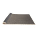 Thickness of Patterned Charcoal Gray Novelty Rug, pat2250