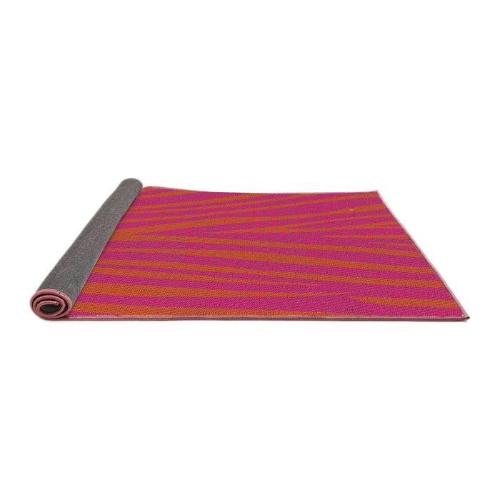 Thickness of Patterned Red Novelty Rug, pat2254