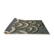 Thickness of Patterned Mocha Brown Novelty Rug, pat2259