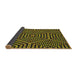 Thickness of Patterned Gold Novelty Rug, pat2271