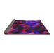 Thickness of Patterned Purple Modern Rug, pat2274